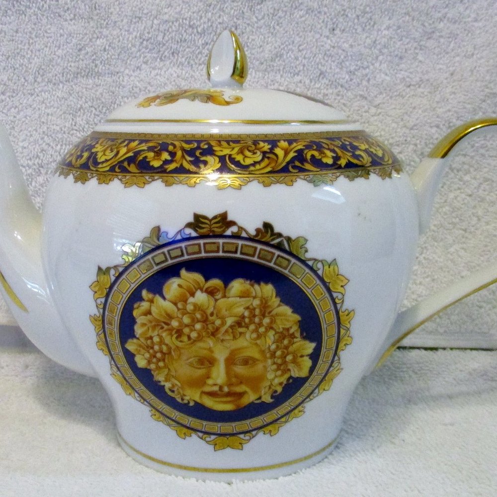 T. Limoges France Depos Porcelain Bacchus 7" Tall Teapot